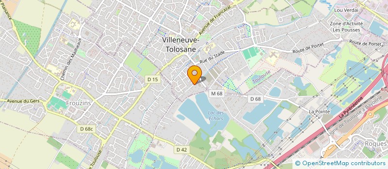 localisation de l'entreprise DEVELOPPEMENT ET PROMOTION DE L'ART CONTEMPORAIN à VILLENEUVE-TOLOSANE
