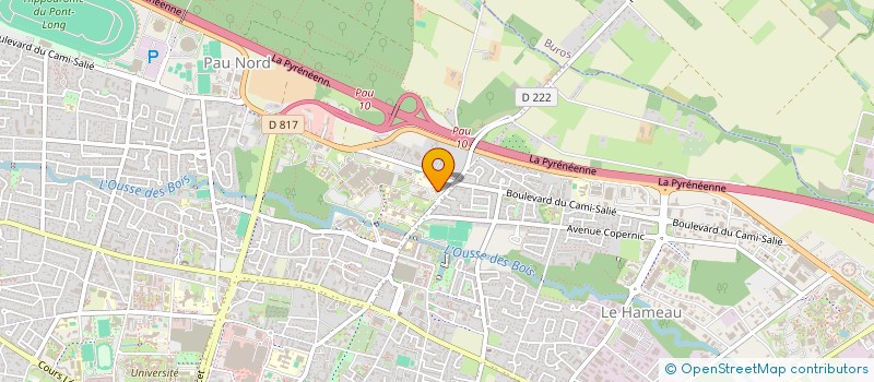 localisation de l'entreprise DEVELOPPEMENT ET RECHERCHE E GERIATRIE à PAU
