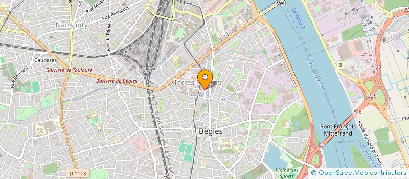 localisation de l'entreprise DEVELOPPEMENT ET TOIT à BEGLES
