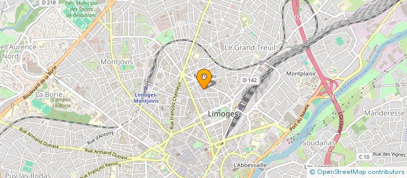 localisation de l'entreprise DEVELOPPEMENT ET TOURISME à LIMOGES