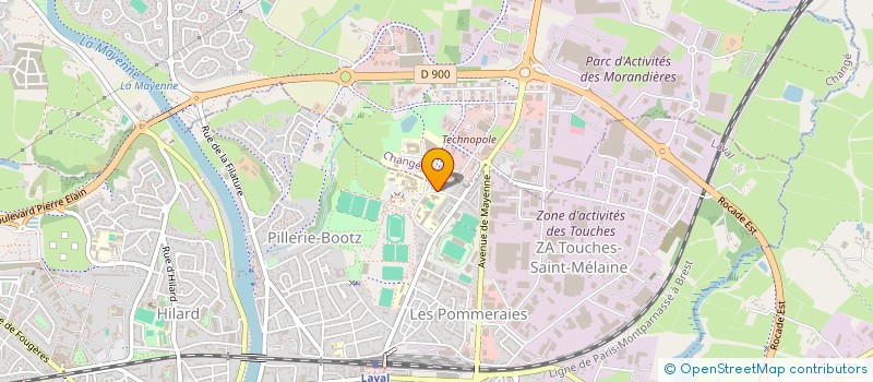 localisation de l'entreprise DEVELOPPEMENT ETUDE ET FORMAT INGENIERIE à LAVAL