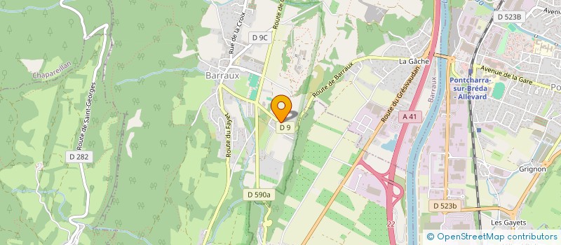 localisation de l'entreprise DEVELOPPEMENT FONDERIE INDUSTRIE  BARRAUX