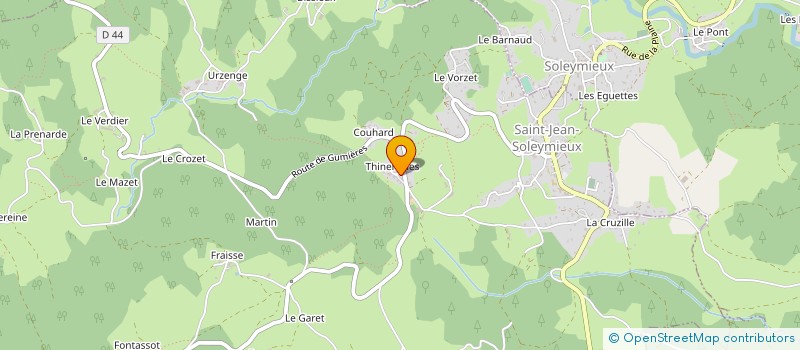localisation de l'entreprise DEVELOPPEMENT FOREZIEN FILIERE BOIS à SAINT-JEAN-SOLEYMIEUX