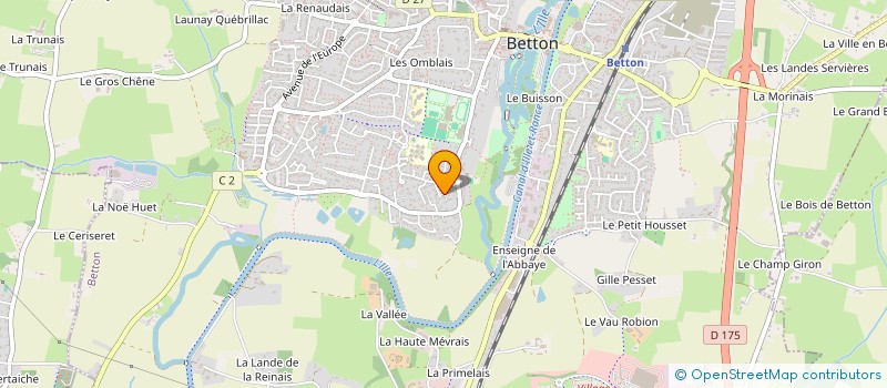 localisation de l'entreprise DEVELOPPEMENT FORMATION INFORMATION  BETTON