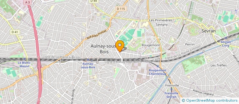 localisation de l'entreprise DEVELOPPEMENT FORMATION TERRITOIRE à AULNAY-SOUS-BOIS