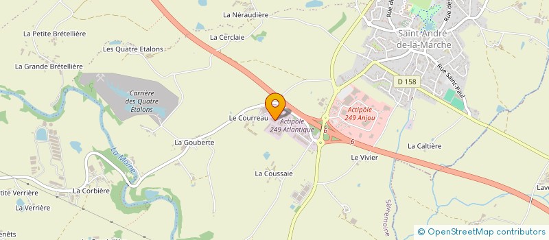 localisation de l'entreprise DEVELOPPEMENT GENERAL FRANCE à SEVREMOINE