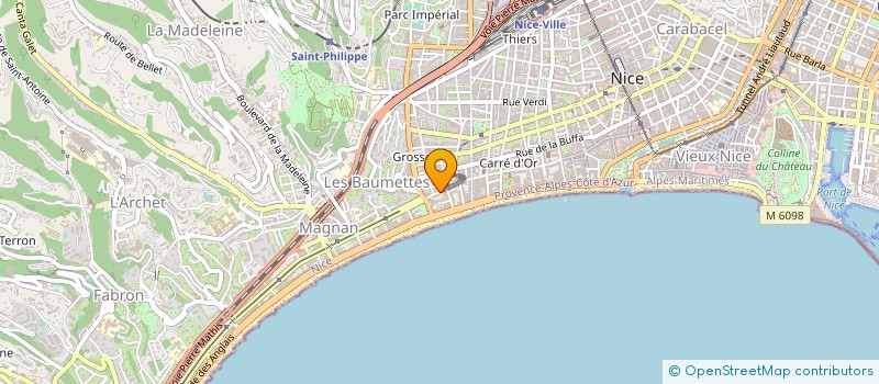 localisation de l'entreprise DEVELOPPEMENT-GESTION à NICE