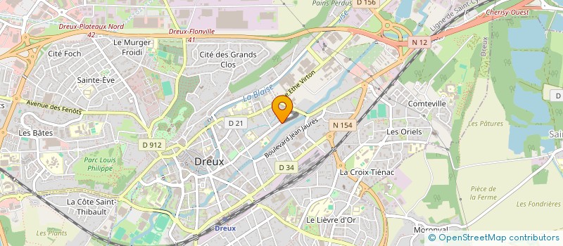 localisation de l'entreprise DEVELOPPEMENT HOLDING à DREUX