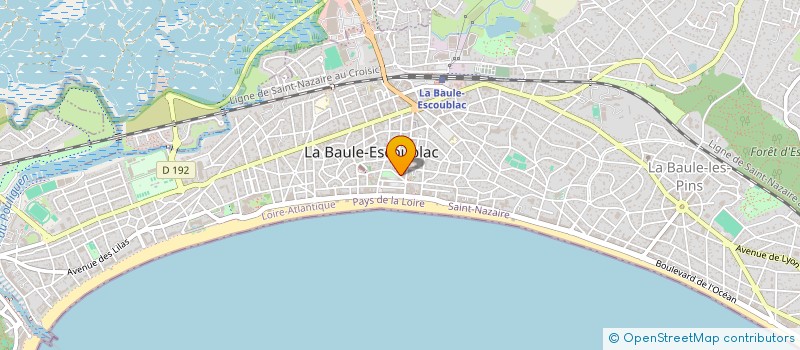 localisation de l'entreprise DEVELOPPEMENT IMMO  LA BAULE-ESCOUBLAC