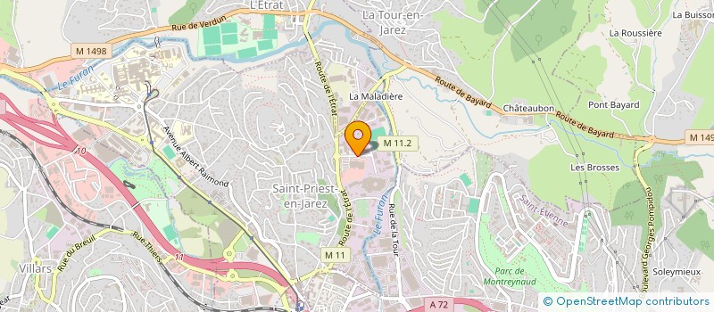 localisation de l'entreprise DEVELOPPEMENT IMMOBILIERE AMIELEC - DIAM à SAINT-PRIEST-EN-JAREZ