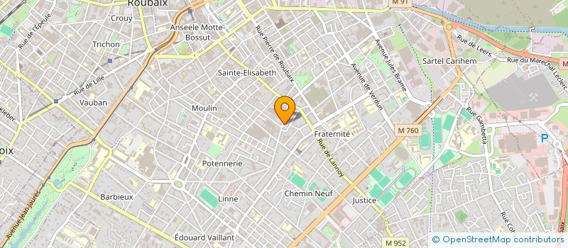 localisation de l'entreprise DEVELOPPEMENT INCLUSIF ET TRANSFORMATION PAR L'ACTION  ROUBAIX