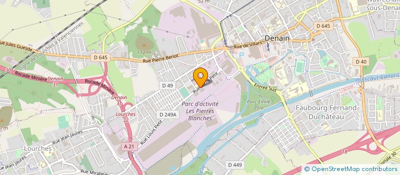 localisation de l'entreprise DEVELOPPEMENT INDUSTRIEL ET COMMERCIAL  DENAIN