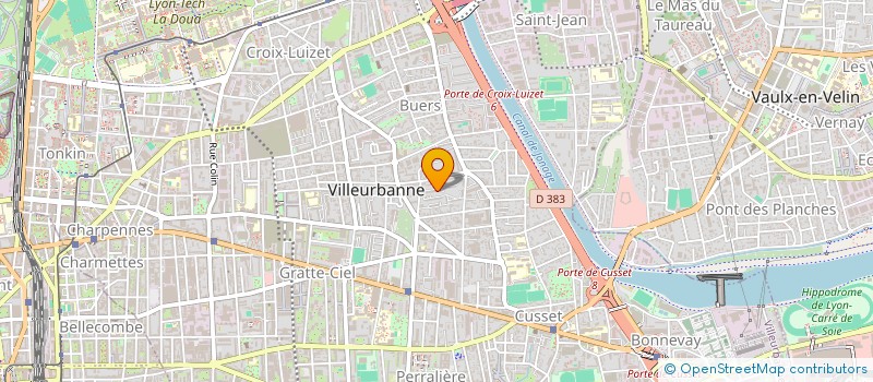 localisation de l'entreprise DEVELOPPEMENT INFORMATIQUE ET INDUSTRIEL  VILLEURBANNE