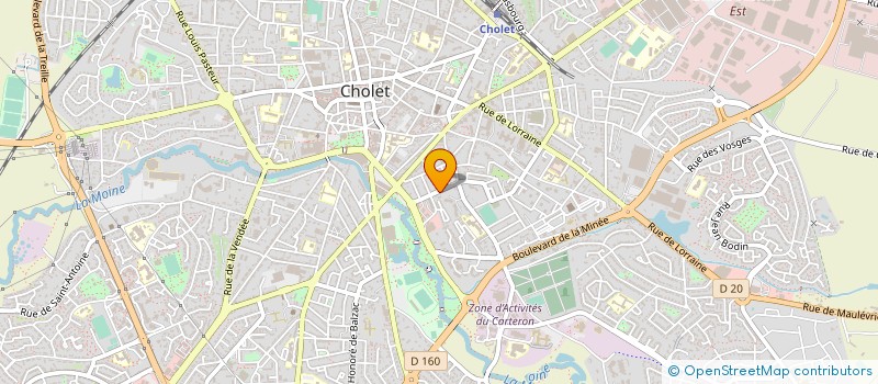 localisation de l'entreprise DEVELOPPEMENT INFORMATIQUE ET LANGUES à CHOLET