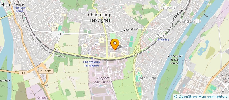 localisation de l'entreprise DEVELOPPEMENT INTERNATIONAL à CHANTELOUP-LES-VIGNES