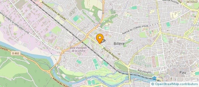 localisation de l'entreprise DEVELOPPEMENT METROPOLE à BILLERE