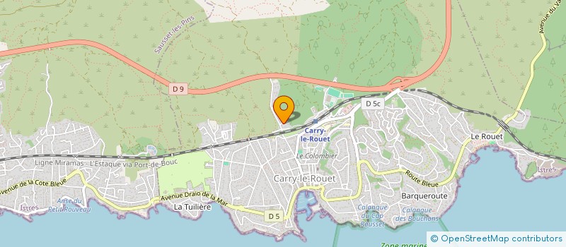 localisation de l'entreprise DEVELOPPEMENT MUSICAL CARRY LE ROUET  CARRY-LE-ROUET