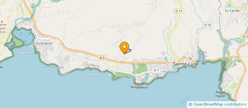 localisation de l'entreprise DEVELOPPEMENT OUTRE-MER  SAINTE LUCE