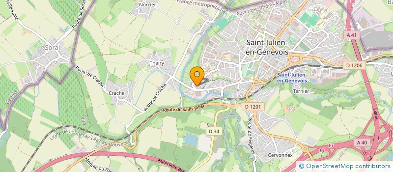 localisation de l'entreprise DEVELOPPEMENT PAR LA SANTE ET L'EDUCATION à SAINT-JULIEN-EN-GENEVOIS