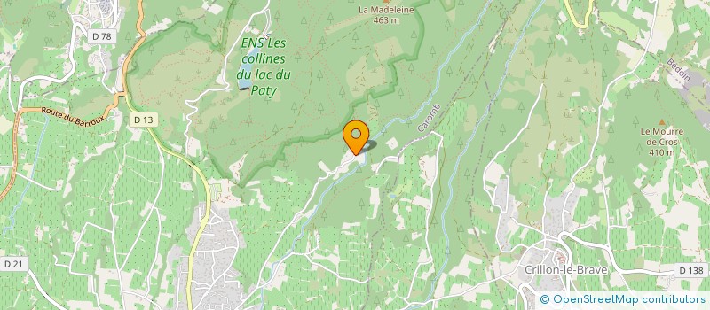 localisation de l'entreprise DEVELOPPEMENT PHOTOVOLTAIQUE ECOLOGIQUE ET ENVIRONNEMENTAL  CAROMB