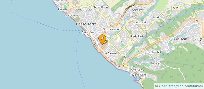 localisation de l'entreprise DEVELOPPEMENT PROMOTION INSERTION à BASSE-TERRE