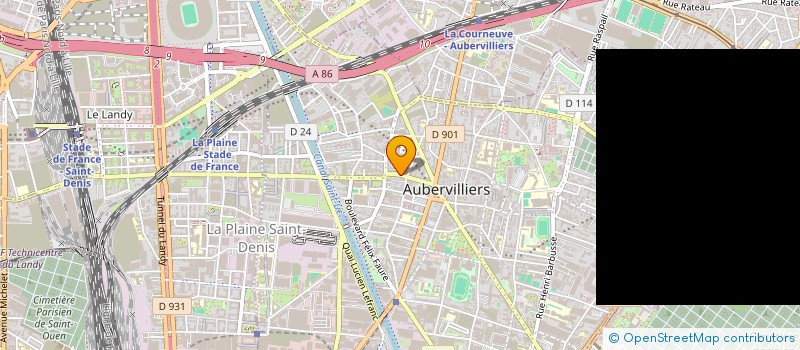 localisation de l'entreprise DEVELOPPEMENT RESEAU INFORMAT INTERNATIO  AUBERVILLIERS