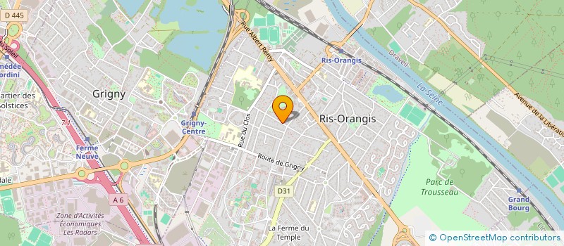 localisation de l'entreprise DEVELOPPEMENT RH FB  RIS-ORANGIS