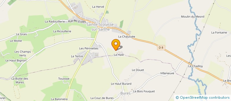 localisation de l'entreprise DEVELOPPEMENT RURAL VALLEE HAUTE SARTHE à LE MELE-SUR-SARTHE