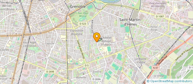 localisation de l'entreprise DEVELOPPEMENT SA à GRENOBLE