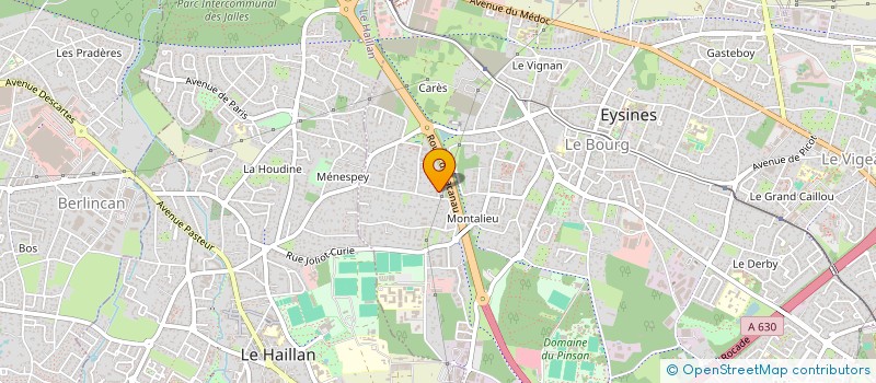 localisation de l'entreprise DEVELOPPEMENT & SANTE (AD&S) à EYSINES