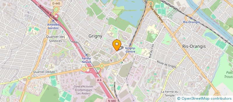 localisation de l'entreprise DEVELOPPEMENT SANTE PREVENTION à GRIGNY