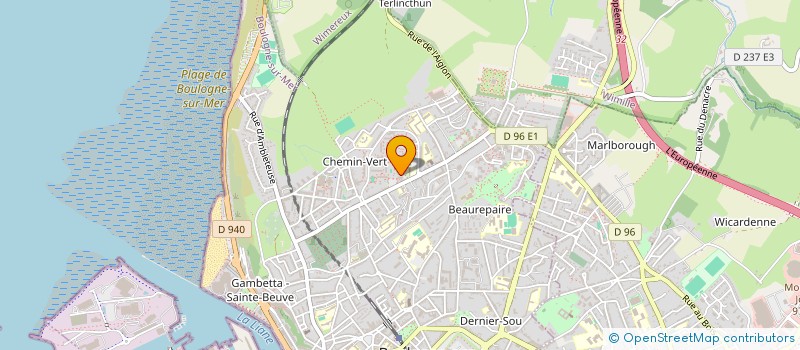 localisation de l'entreprise DEVELOPPEMENT SOCIAL URBAIN à BOULOGNE-SUR-MER