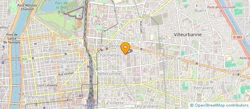 localisation de l'entreprise DEVELOPPEMENT TECHNOLOGIE SECURITE  VILLEURBANNE