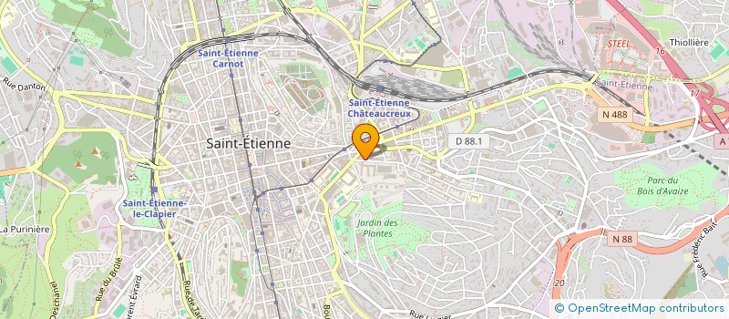 localisation de l'entreprise DEVELOPPEMENT URBAIN STEPHANOIS  SAINT-ETIENNE