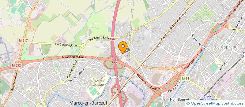 localisation de l'entreprise DEVELOPPEMENT WEB à MARCQ-EN-BARŒUL