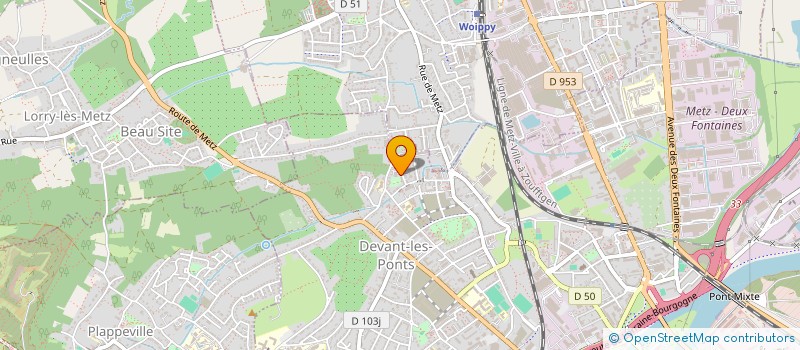 localisation de l'entreprise DEVELOPPER LA CULTURE DE L'OPPORTUNITE & SOCIALE  METZ