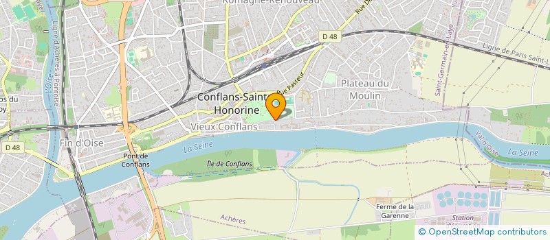 localisation de l'entreprise DEVELOPPER LES CONNAISSANCES AVEC LES JEUNES ET FAMILLES VULNERABLES ET LES INTERVENANT-E-S  CONFLANS-SAINTE-HONORINE