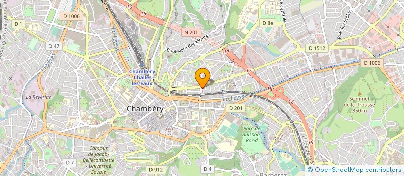 localisation de l'entreprise DEVELOPROM à CHAMBERY