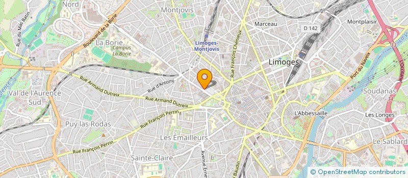 localisation de l'entreprise DEVELUP à LIMOGES