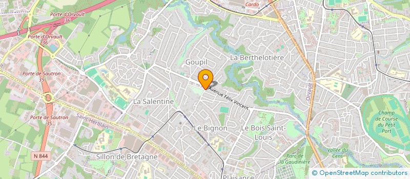 localisation de l'entreprise DEVENEA à ORVAULT