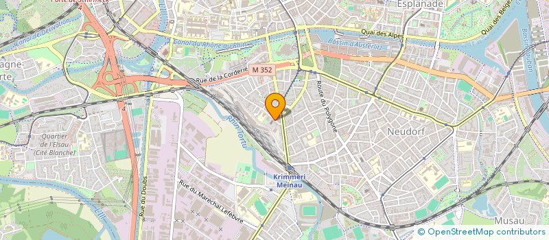localisation de l'entreprise DEVENIR à STRASBOURG