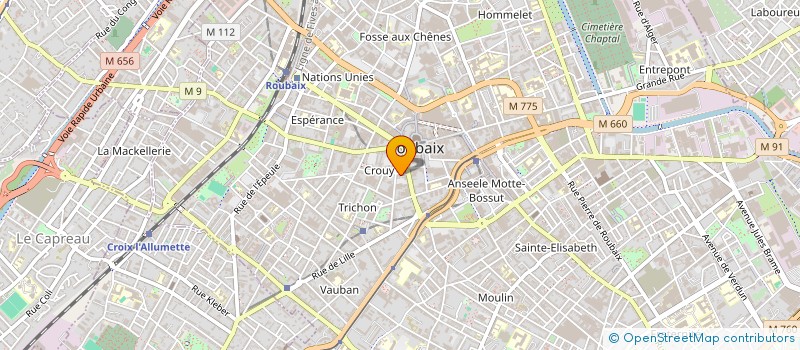 localisation de l'entreprise DEVENIR ACTEUR DE VOTRE  PROJET (DAP)  ROUBAIX