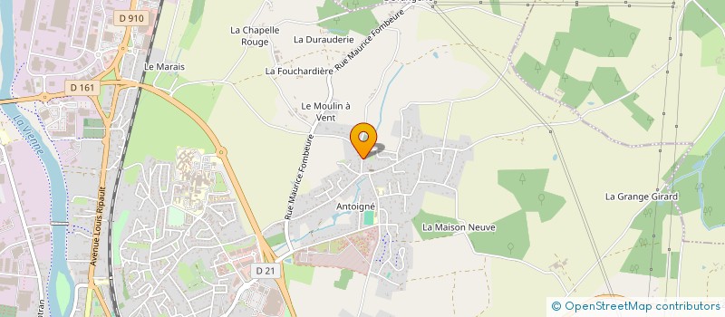 localisation de l'entreprise DEVENIR ENVIRONNEMENT ANIMATION INITIATIVES A ANTOIGNE à CHATELLERAULT