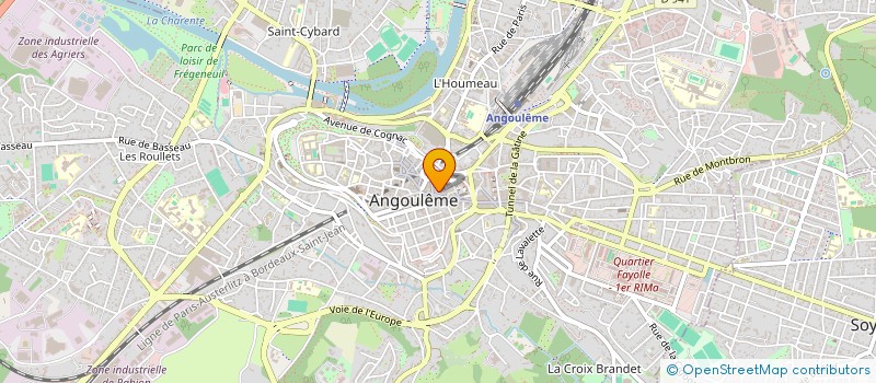 localisation de l'entreprise DEVERGNE à ANGOULEME
