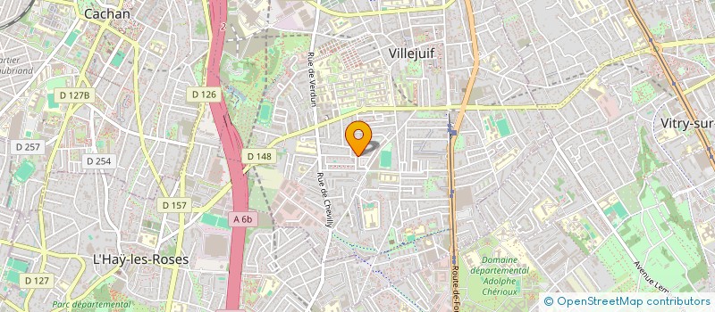 localisation de l'entreprise DEVERSEN à VILLEJUIF