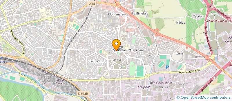 localisation de l'entreprise DEVEZE ARC EN CIEL à BEZIERS