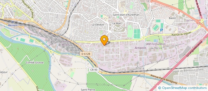 localisation de l'entreprise DEVEZE BIOTECH OENOLOGIE à BEZIERS
