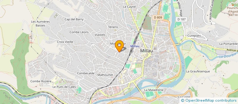 localisation de l'entreprise DEVEZOU  MILLAU