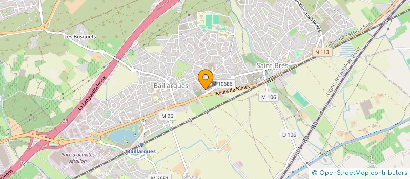 localisation de l'entreprise DEVFORALL à BAILLARGUES