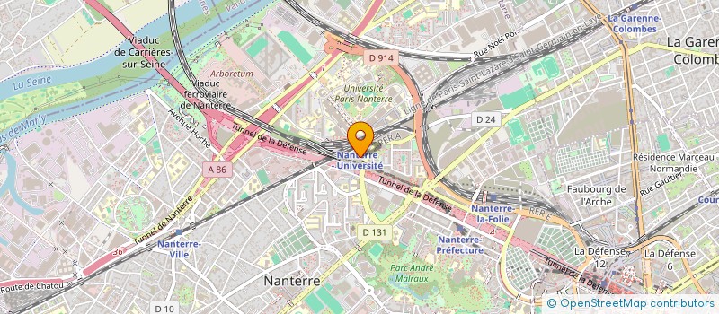 localisation de l'entreprise DEVHOP!  NANTERRE